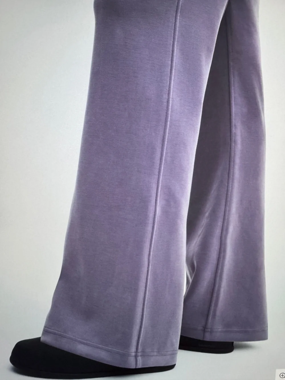 Lululemon Brushed Softstreme Mid-Rise Flared Pant Regular Grape Mist Large-NWOT